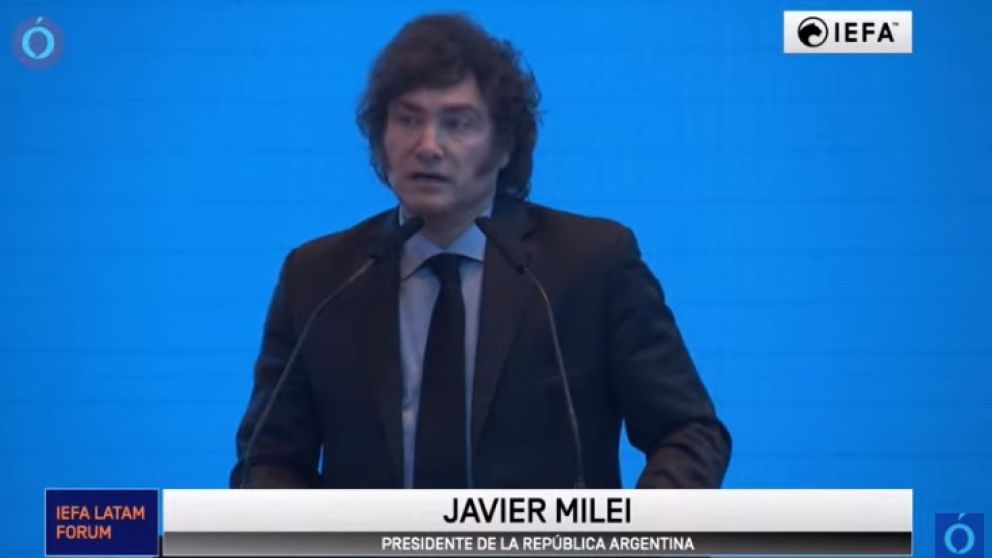 Milei dijo que su plan de ajuste tienen “mucho de licuadora y mucho de motosierra”