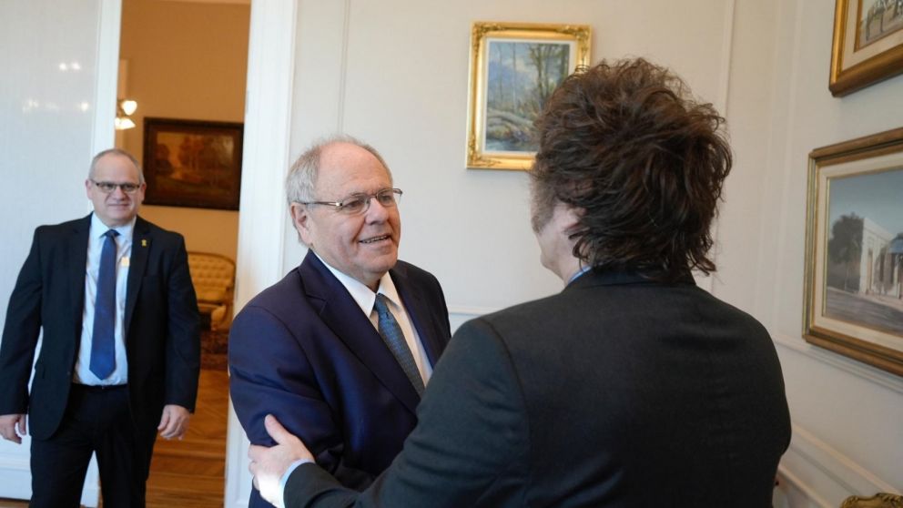 Gideon Sa’ar llegó a Casa Rosada acompañado por empresarios israelíes para reforzar la agenda bilateral.
