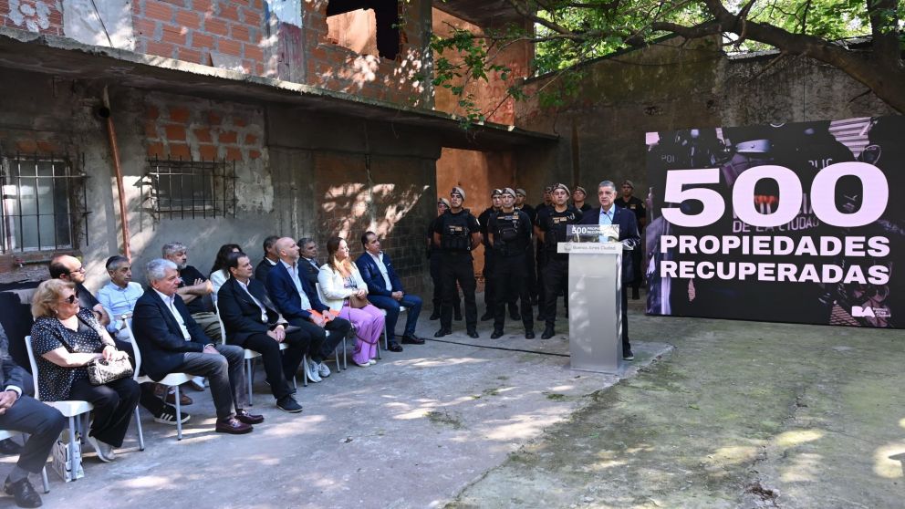 Jorge Macri anunció las 500 propiedades recuperadas en la Ciudad.