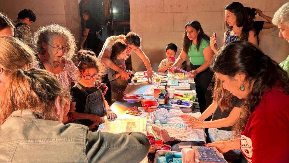 Taller de estampado de remeras en la Torre Monumental