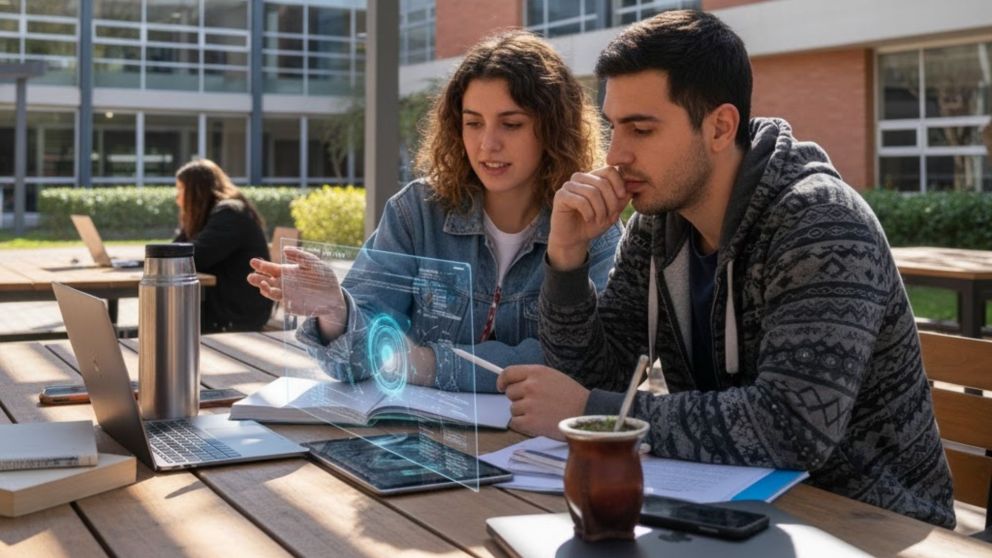 Estudiantes podrán acceder a Gemini PRO de forma gratuita. (Imagen generada con Nano Banana, la IA de Google)