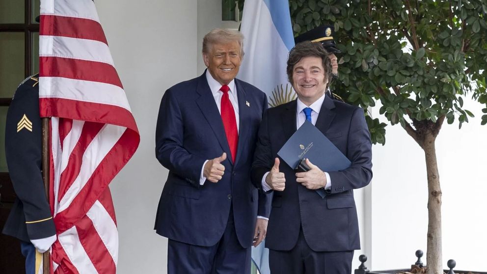 Donald Trump felicit� a Javier Milei por la victoria en las elecciones (Getty Images).