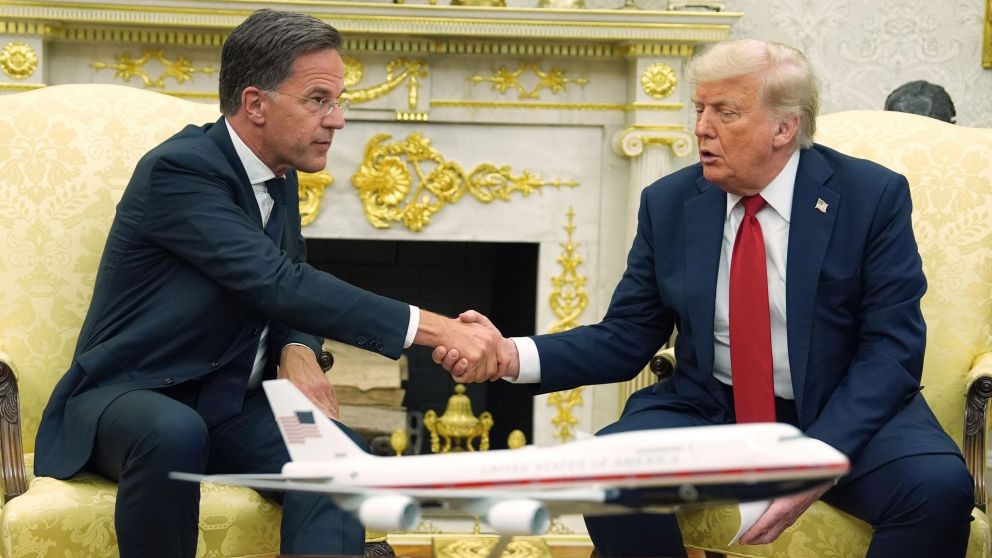 Trump recibió al secretario general de la OTAN, Mark Rutte