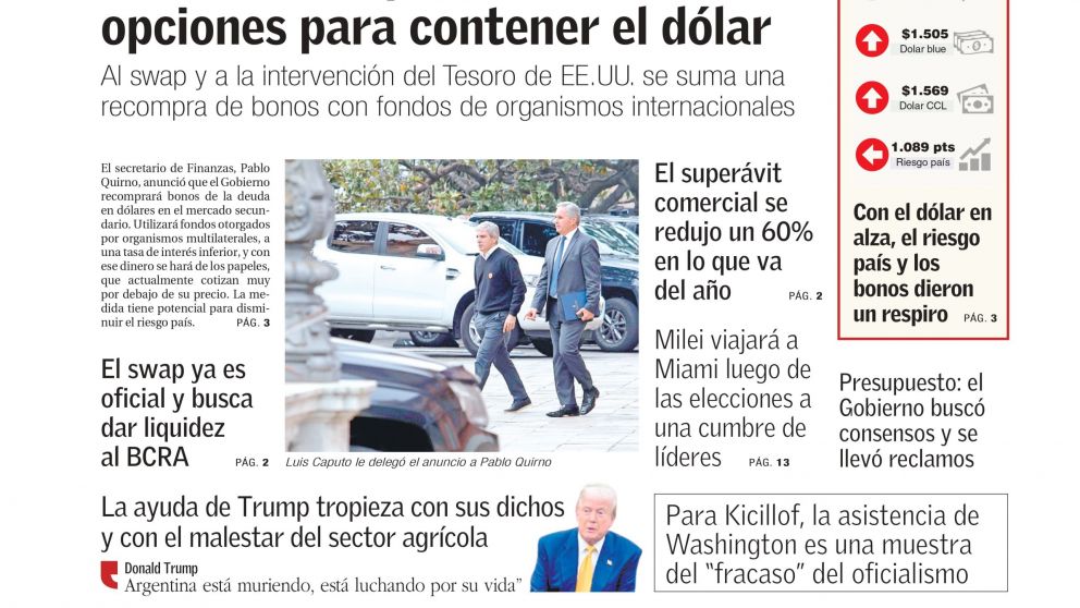 La tapa de BAE Negocios