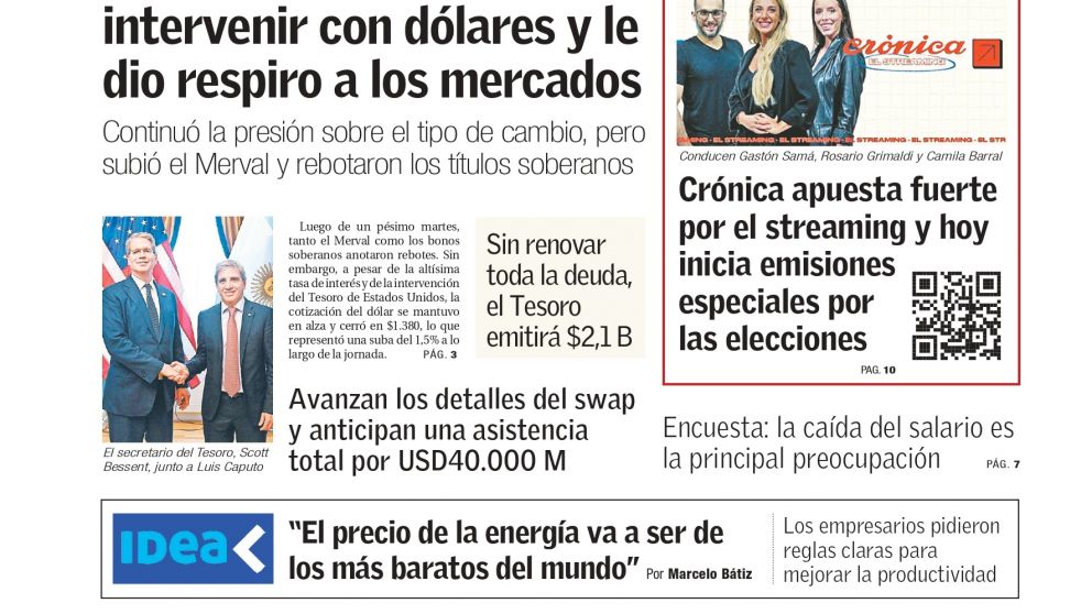 La tapa de BAE Negocios