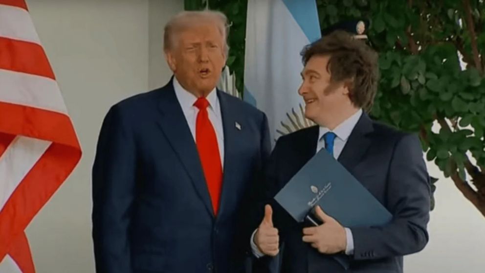 Javier Milei se re�ne con Donald Trump en Washington DC.