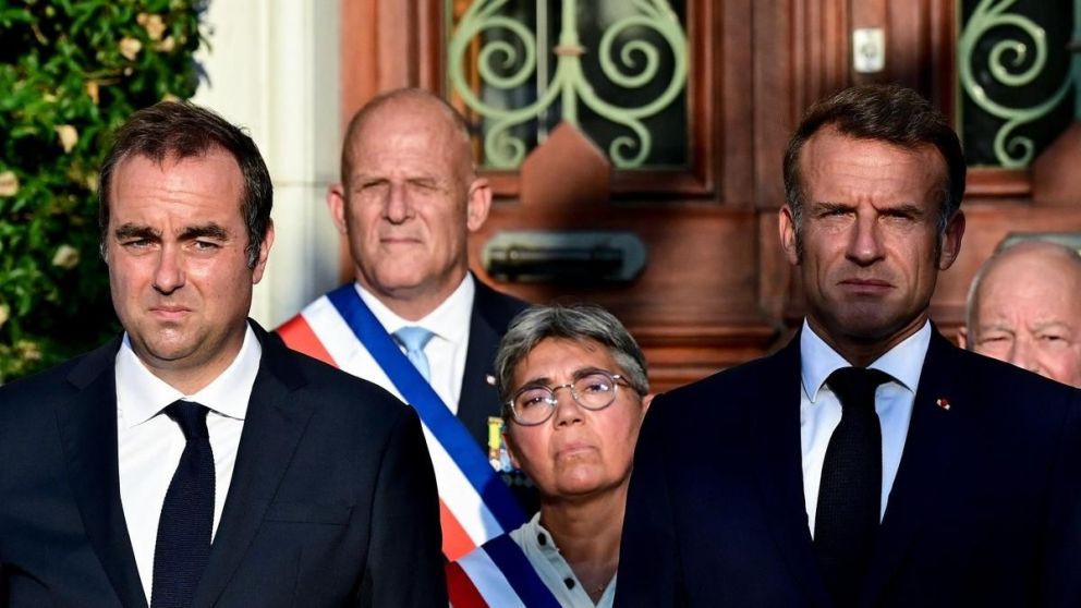Sébastian Lecornu y Emmanuel Macron
