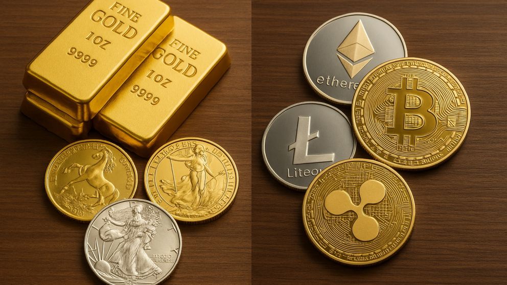 Cómo los metales preciosos y las criptomonedas pueden ser aliados en tu estrategia de inversión.