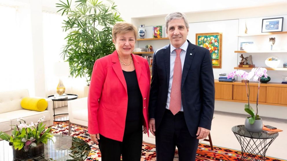 Kristalina Georgieva se reuni� con Luis Caputo.