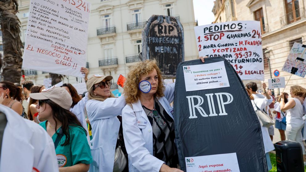 Los m�dicos espa�oles llevan meses oponi�ndose con diferentes protestas