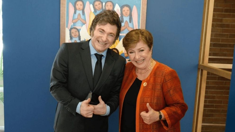 Kristalina Georgieva apoyó públicamente la gestión económica de Javier Milei y Luis Caputo