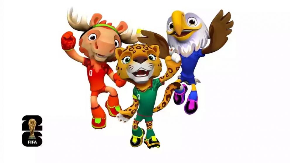 Clutch, Maple y Zayu, las mascotas oficiales del Mundial 2026.