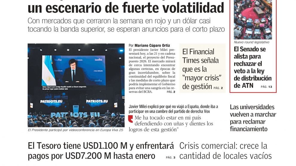 La tapa de BAE Negocios