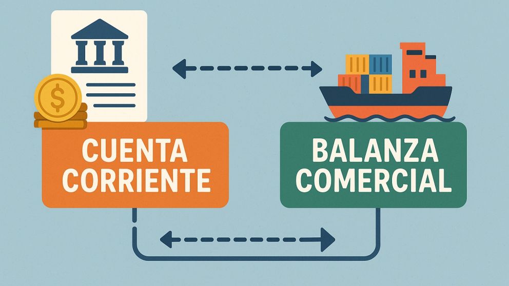 Cuenta corriente y balanza comercial en la economía