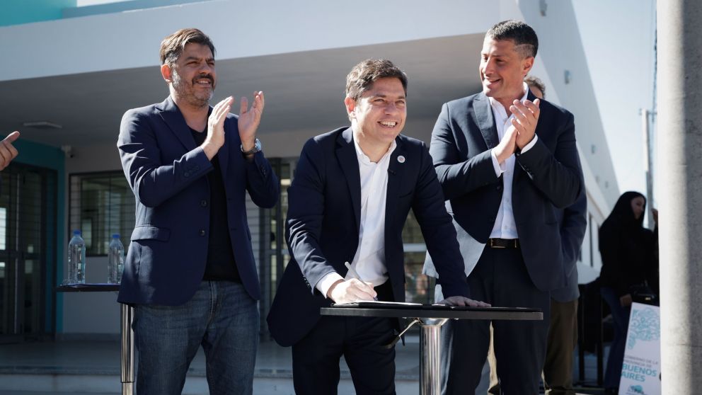 En el municipio de Pila, Kicillof