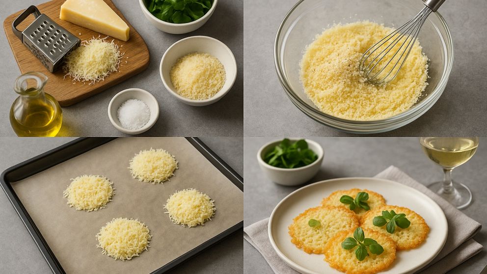 Cómo hacer láminas de queso parmesano en casa