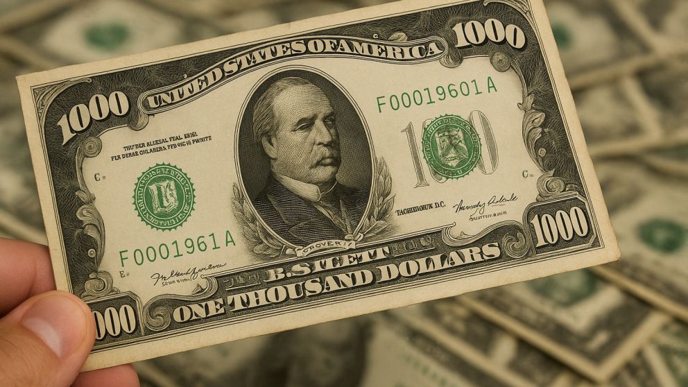 El billete de 1000 dólares