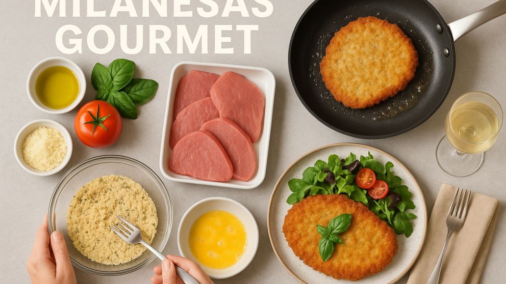 Receta de milanesas con ingredientes premium
