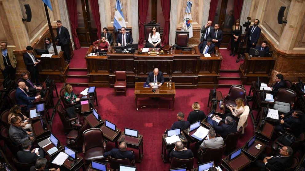 Es la segunda exposición de Guillermo Francos en el Senado.