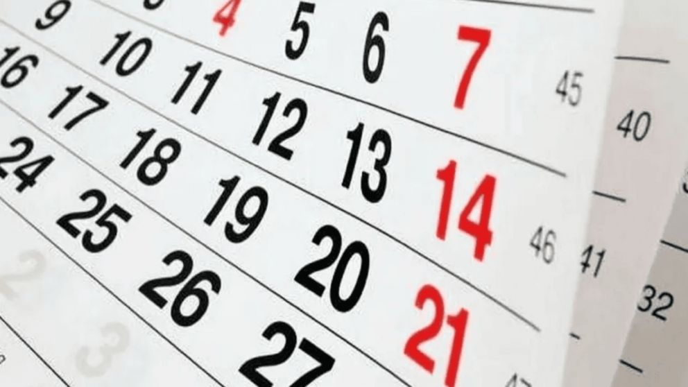 Un feriado local y fin de semana largo nacional en el calendario.