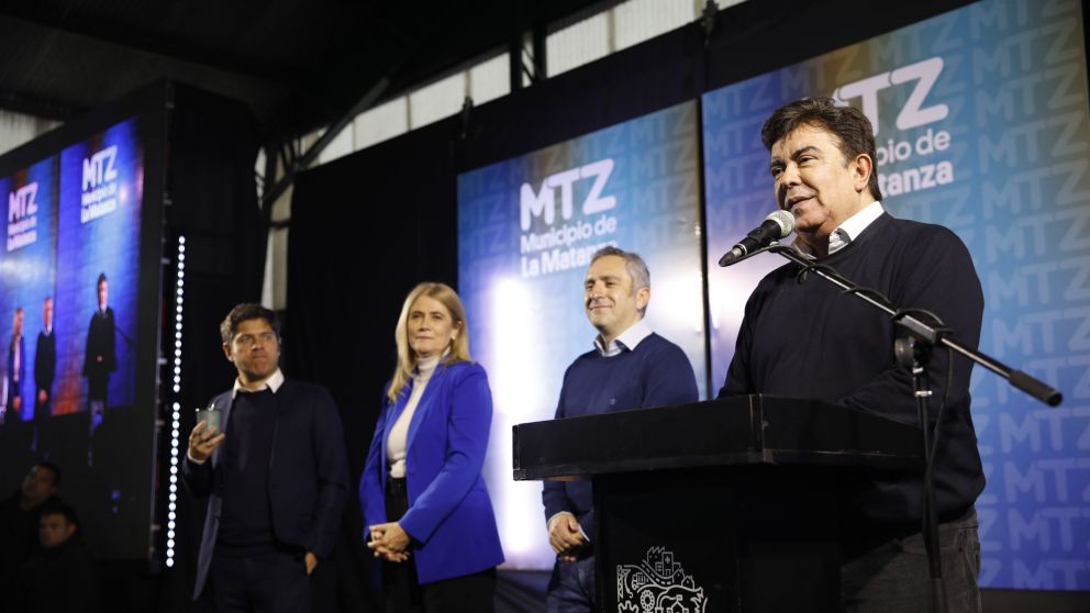 Fernando Espinoza, Axel Kicillof y Verónica Magario: “El voto de La Matanza y la provincia le pondrá un freno a Milei este 7 de septiembre”
