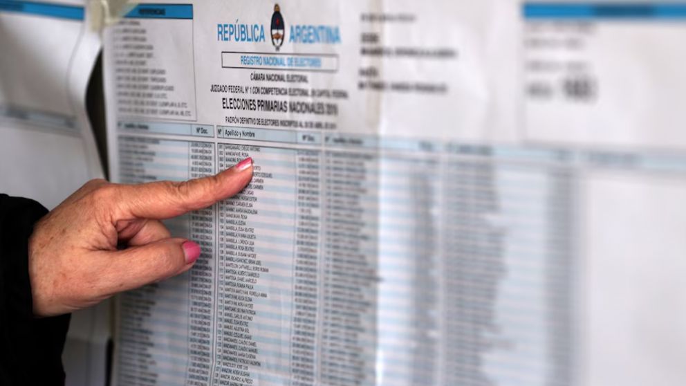 Consult� el padr�n electoral 2025.