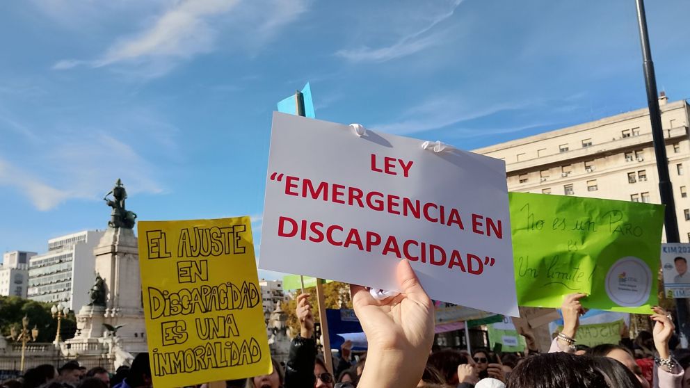 Reclaman la sanción de la Ley de Emergencia en Discapacidad.