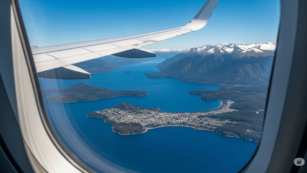 Avión en la Patagonia (IA)