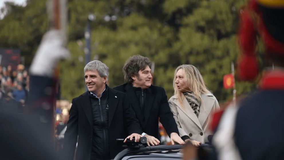 El presidente Javier Milei en La Rural, donde anunció un recorte a las retenciones.