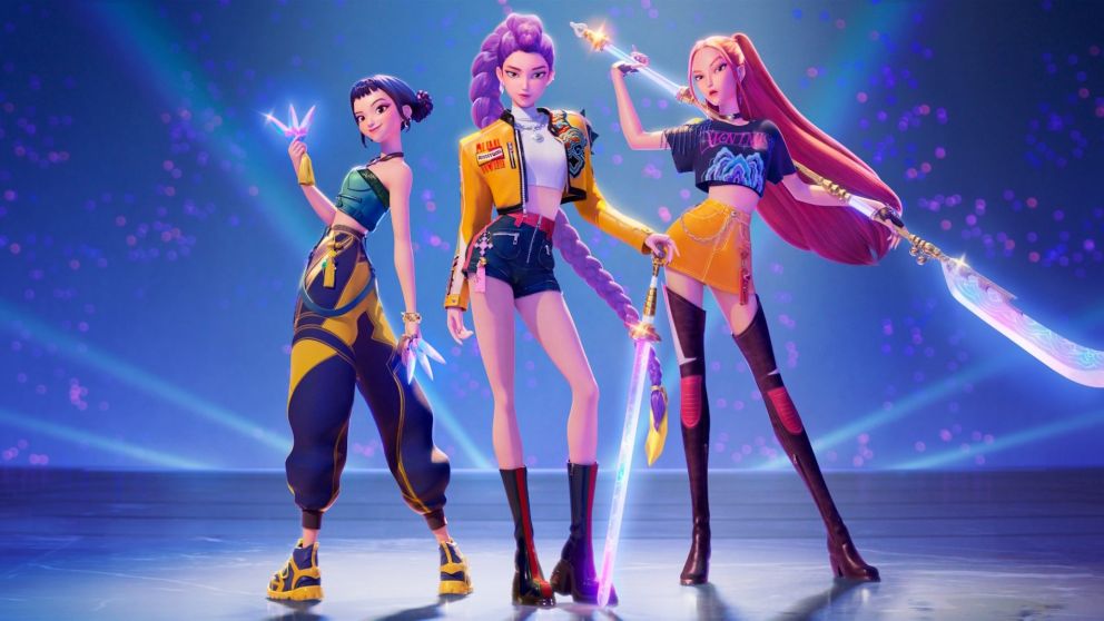 Las guerreras k-pop es una película animada de Netflix para niños y fans del género