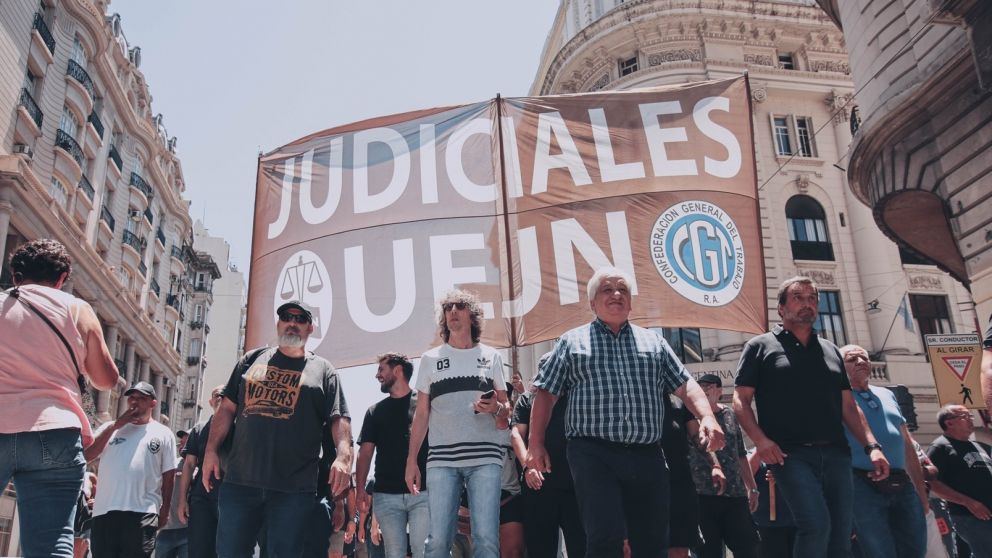Los trabajadores y trabajadoras del Poder Judicial mantienen su reclamo