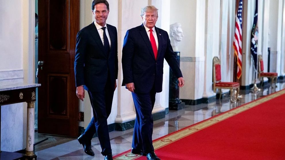 El titular de la OTAN, Mark Rutte, visitó a Trump en Washington