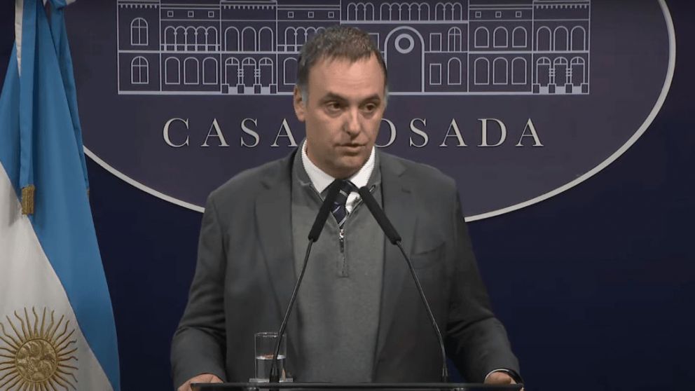 El vocero presidencial, Manuel Adorni.