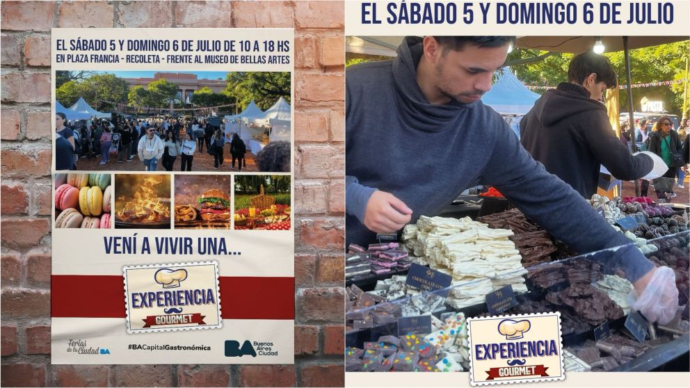 Un espectacular festival gourmet con comidas del mundo llega este finde a Plaza Francia