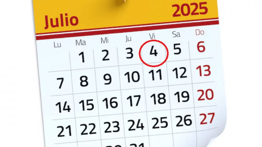 Feriado sorpresa para empezar julio: sumaron un d�a no laborable y se extiende el descanso.
