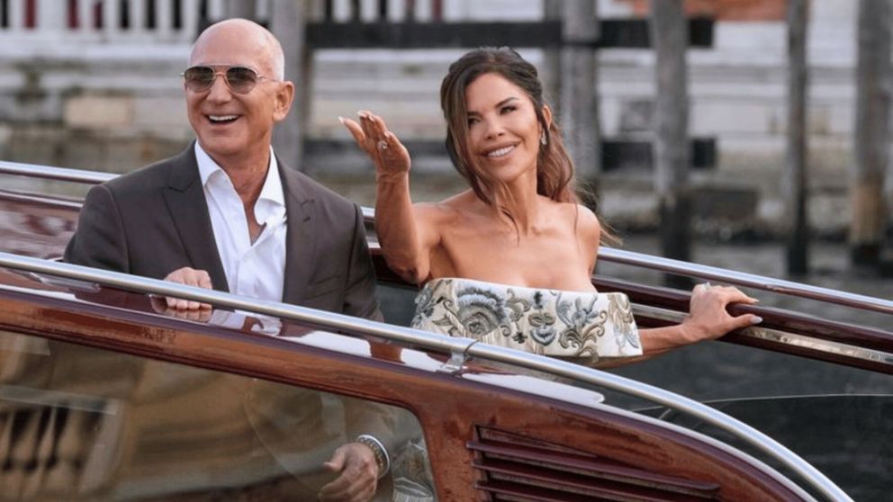 Comenzó la boda de Jeff Bezos y Lauren Sanchez en una celebración colmada de celebrities y loud luxury