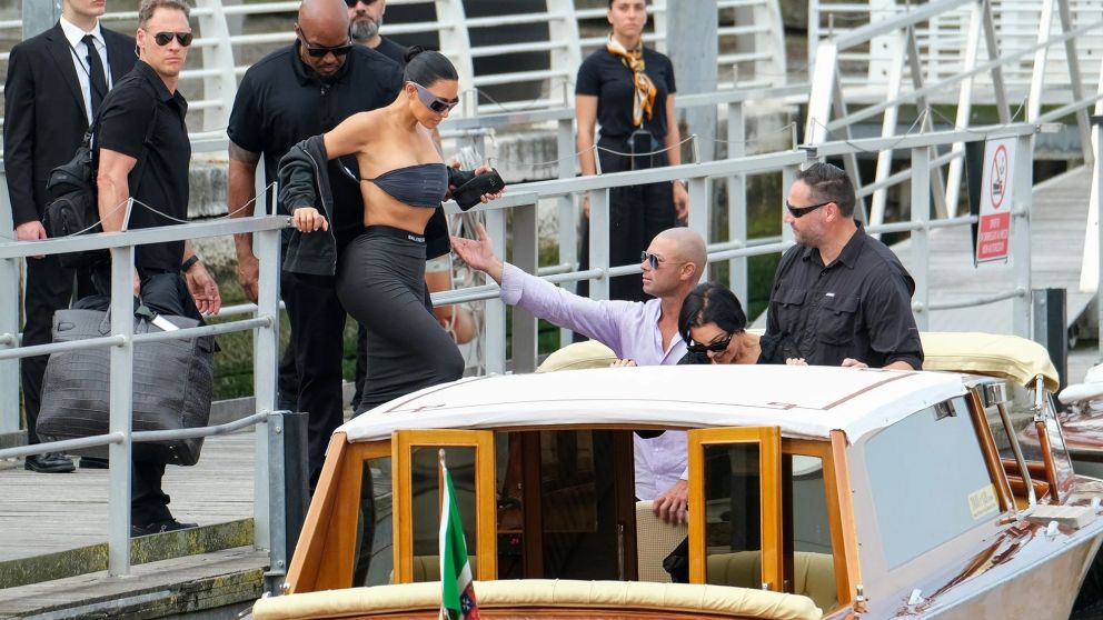 Las Kardashian llegaron a Venecia para la boda de Jeff Bezos