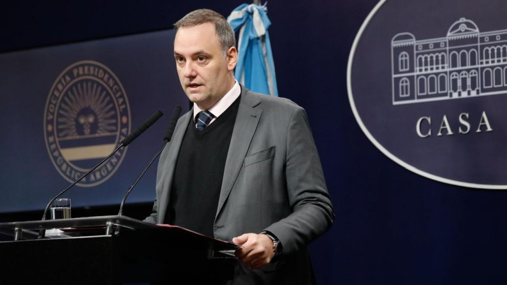 Lo confirmó este miércoles el vocero presidencial Manuel Adorni