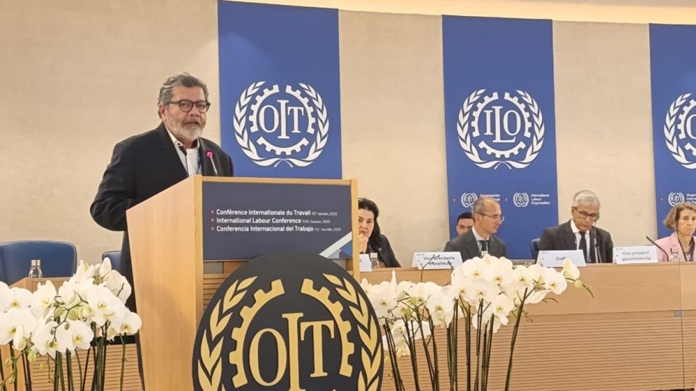 El referente de la Uocra viene de disertar ante la OIT