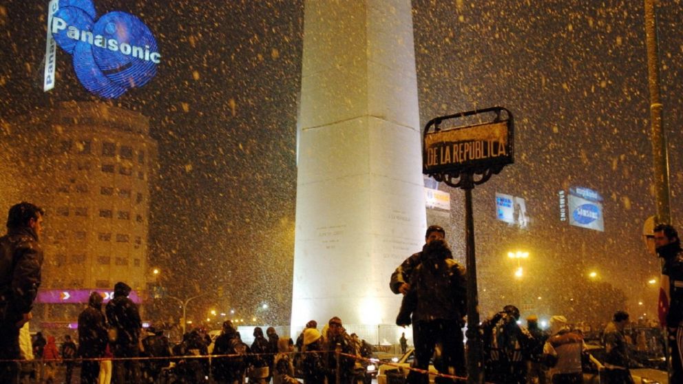 Última vez que nevó en Buenos Aires