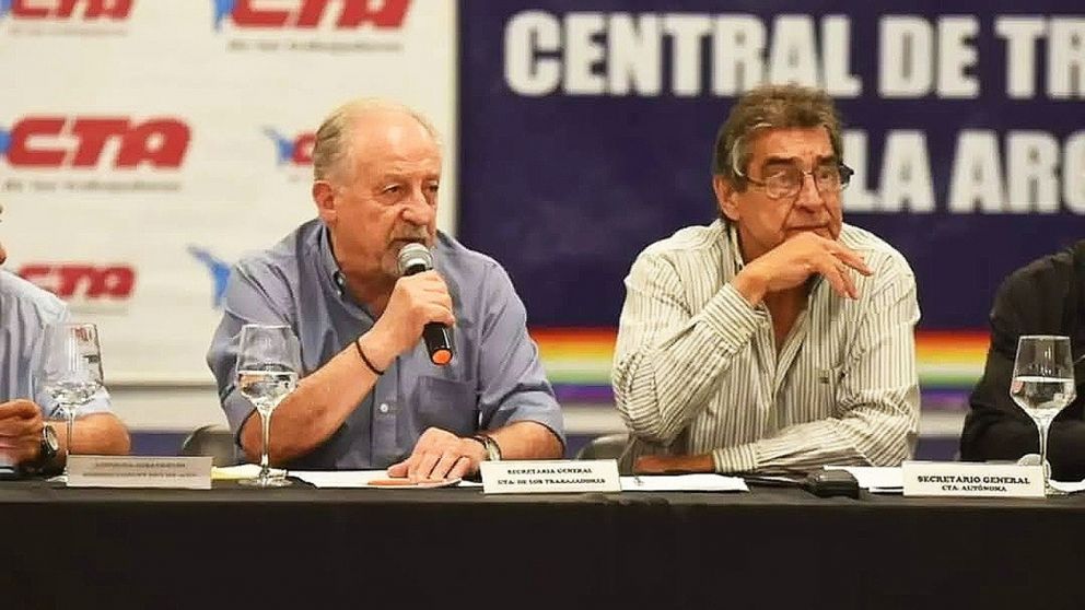 Hugo Yasky y Hugo "Cachorro" Godoy referentes de las CTA