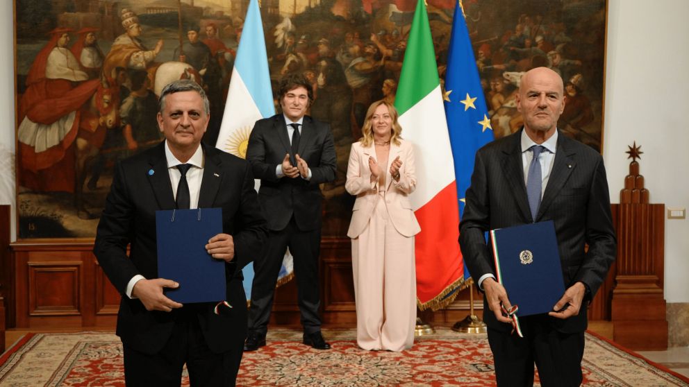 Marín y su contraparte de ENI avanzaron en el acuerdo tras una reunión de Milei y Meloni
