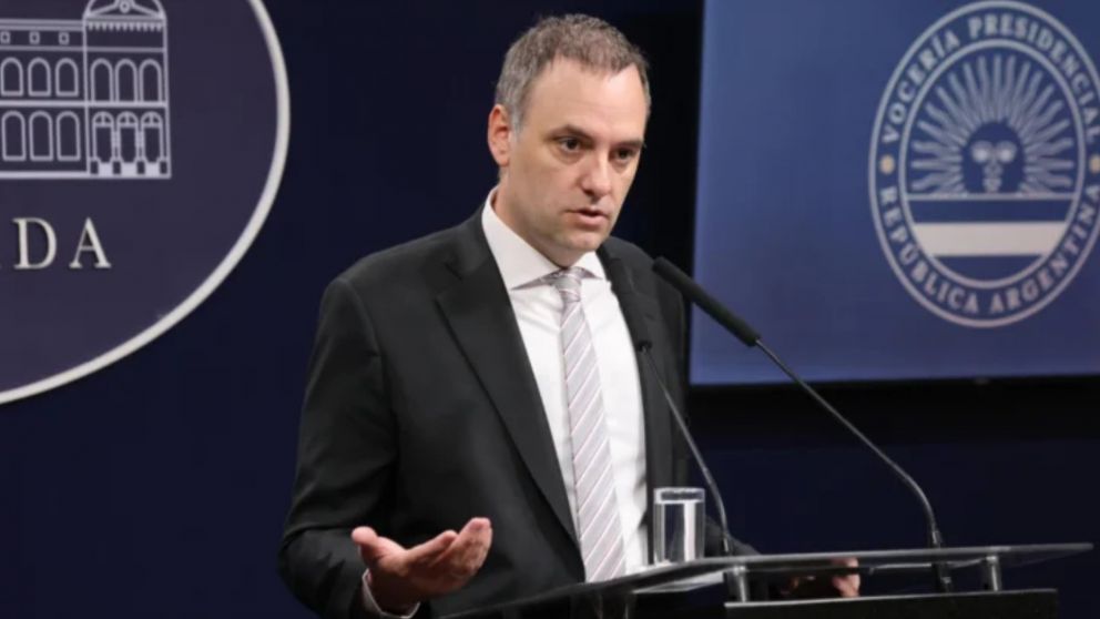 El vocero presidencial, Manuel Adorni.