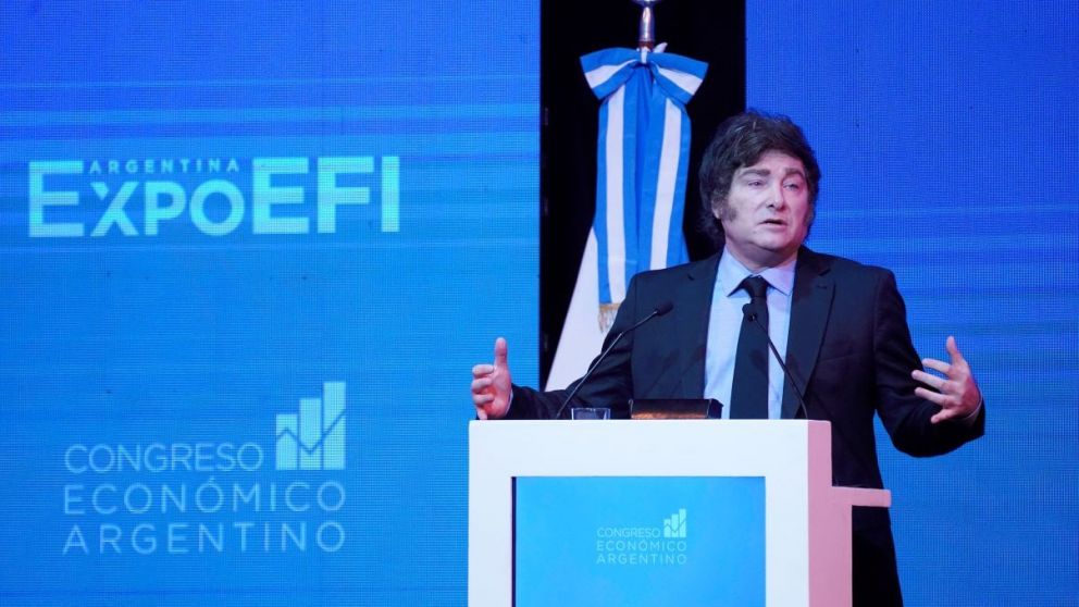Javier Milei desplegó tecnicismos económicos, promesas de reformas estructurales y su batería de agravios