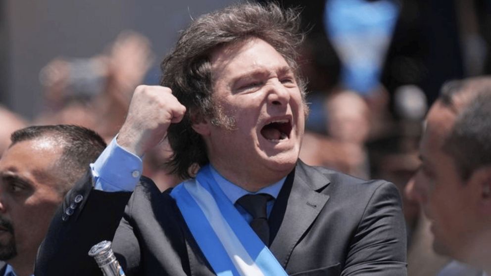 Imagen de Javier Milei en abril 2025