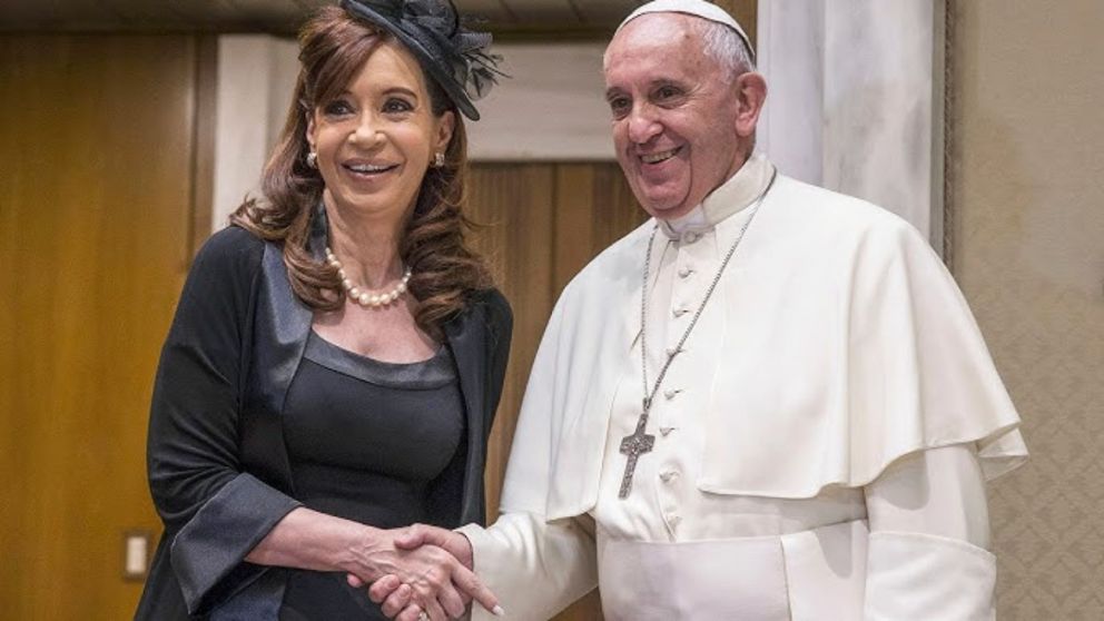 Cristina Fernández de Kirchner y el papa Francisco