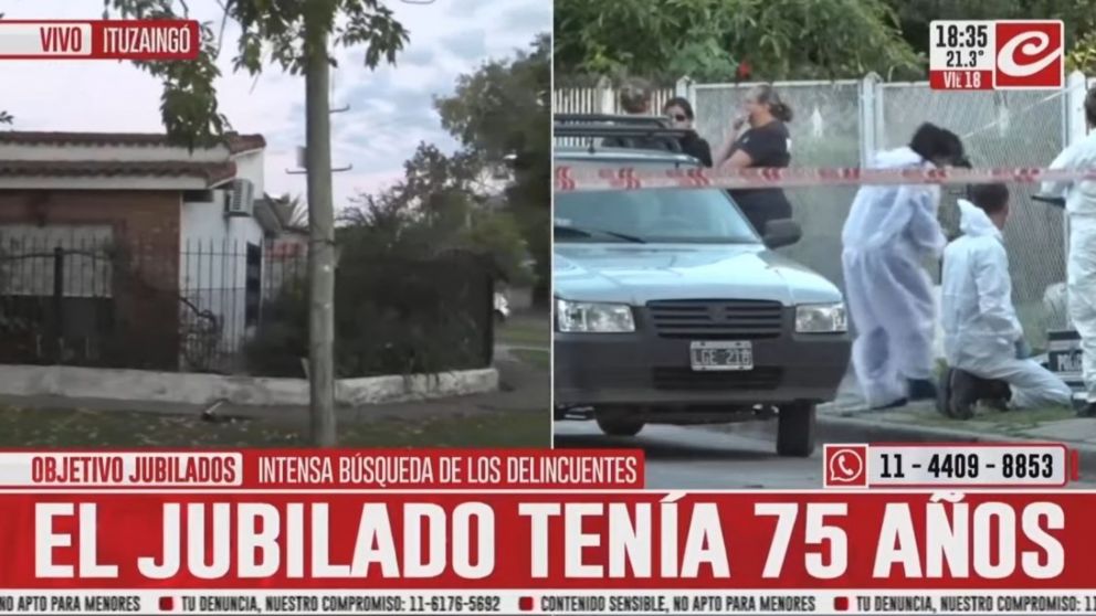 Robo y muerte en Ituzaingó.