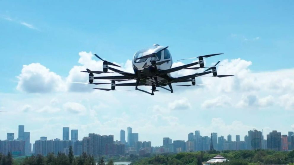 China tendrá los primeros taxis voladores