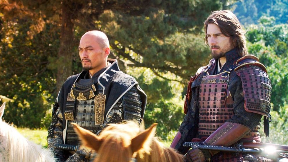 Ken Watanabe y Tom Cruise en El último samurai
