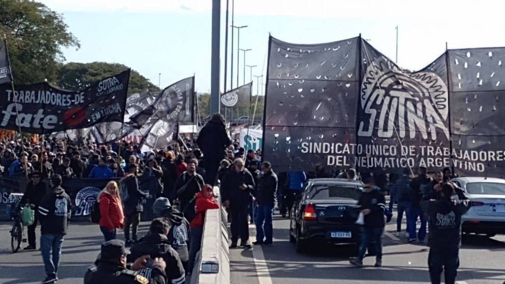 Reclamo obrero en la zona norte (foto archivo)